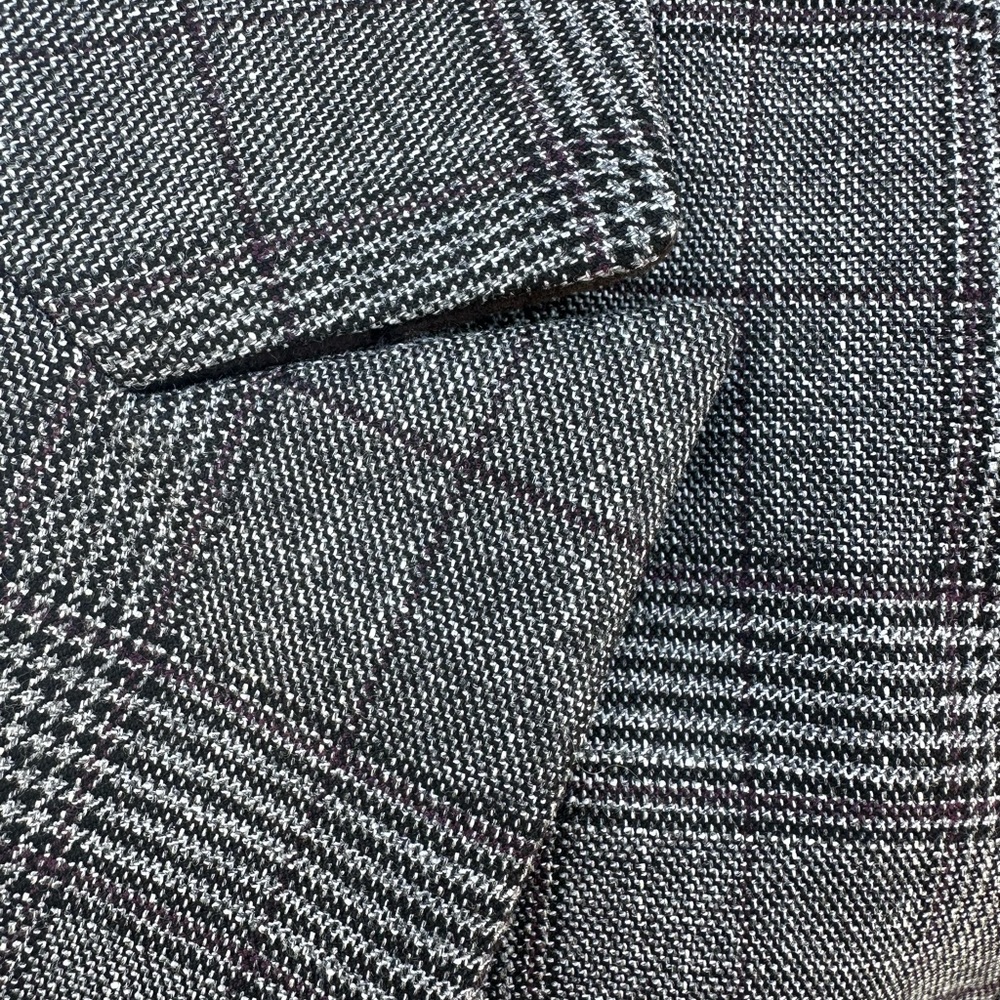 Banana Republic Factory Downtown Plaid Blazer - Size 6 - Picture 4 of 11